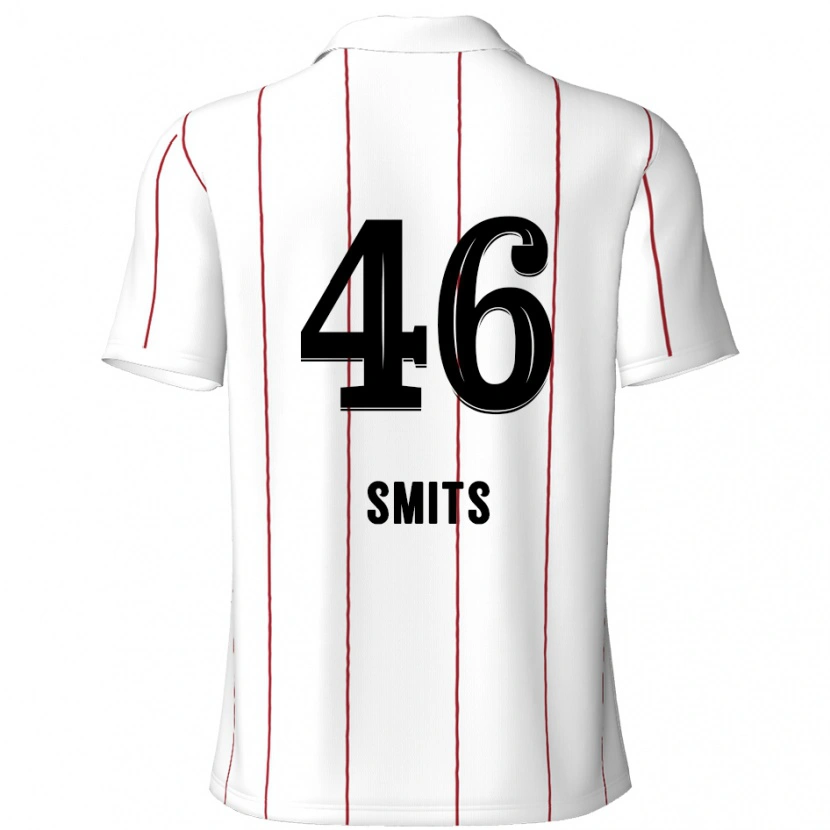 Danxen Dames Milan Smits #46 Wit Zwart Uitshirt Uittenue 2024/25 T-Shirt