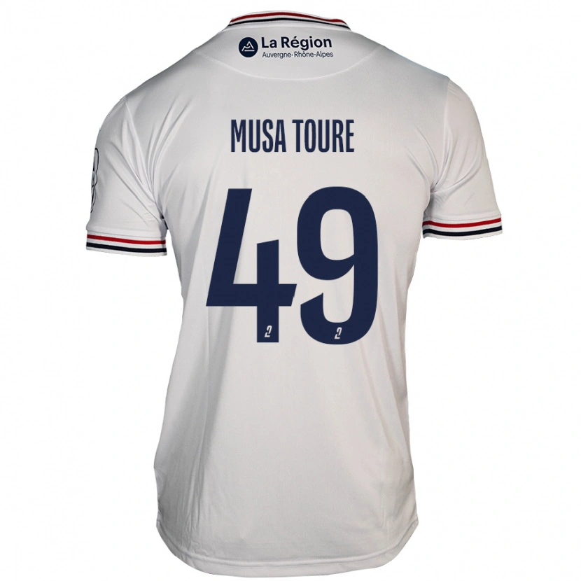 Danxen Dames Musa Toure #49 Wit Uitshirt Uittenue 2024/25 T-Shirt