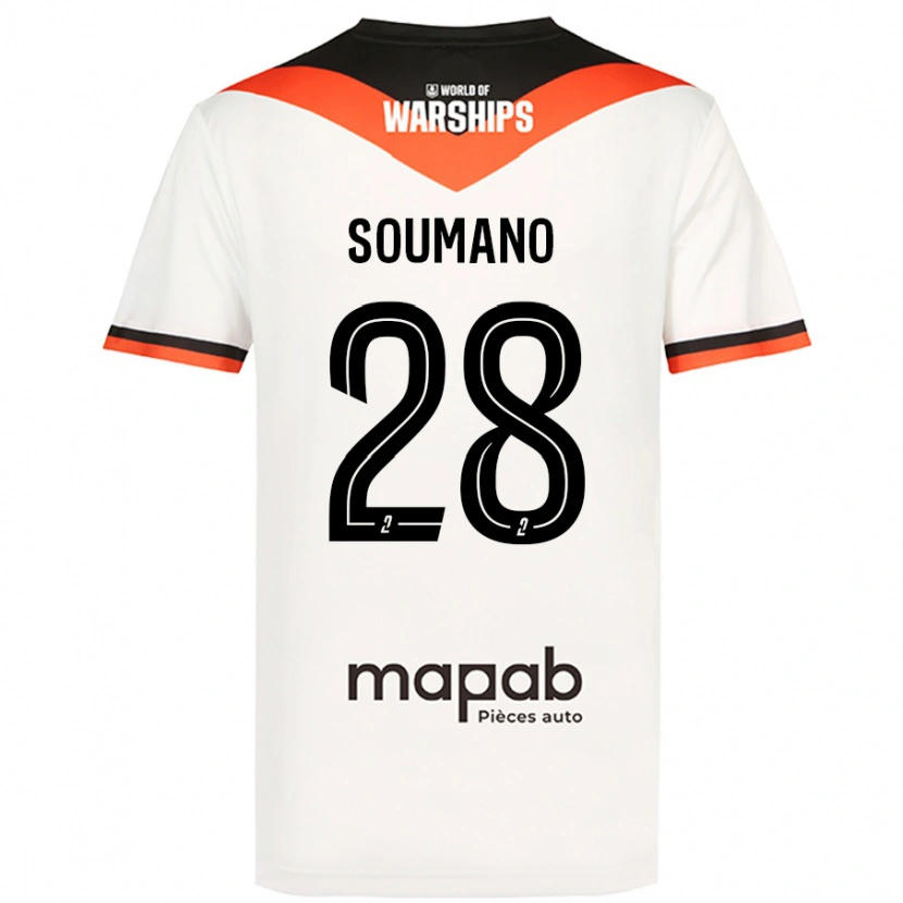 Danxen Dames Sambou Soumano #28 Wit Uitshirt Uittenue 2024/25 T-Shirt