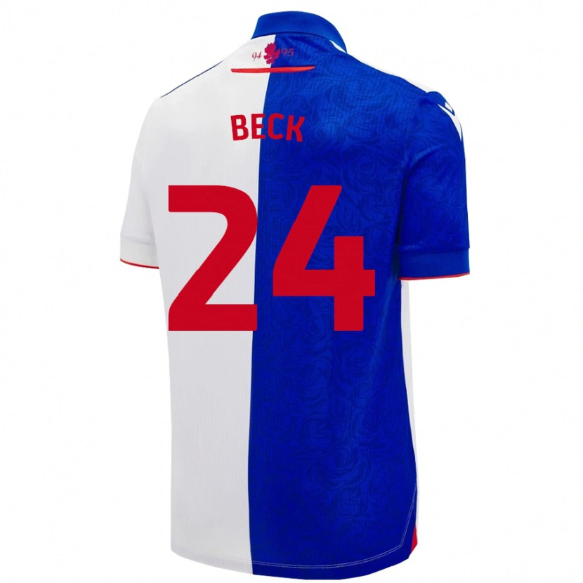 Danxen Kinderen Owen Beck #24 Hemelsblauw Wit Thuisshirt Thuistenue 2024/25 T-Shirt