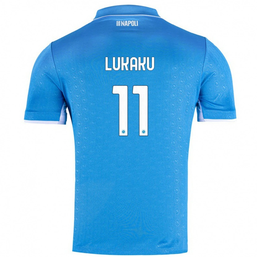 Danxen Kinderen Romelu Lukaku #11 Hemelsblauw Thuisshirt Thuistenue 2024/25 T-Shirt