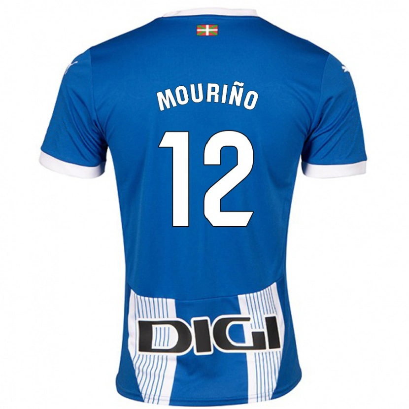 Danxen Kinderen Santiago Mouriño #12 Blauw Thuisshirt Thuistenue 2024/25 T-Shirt