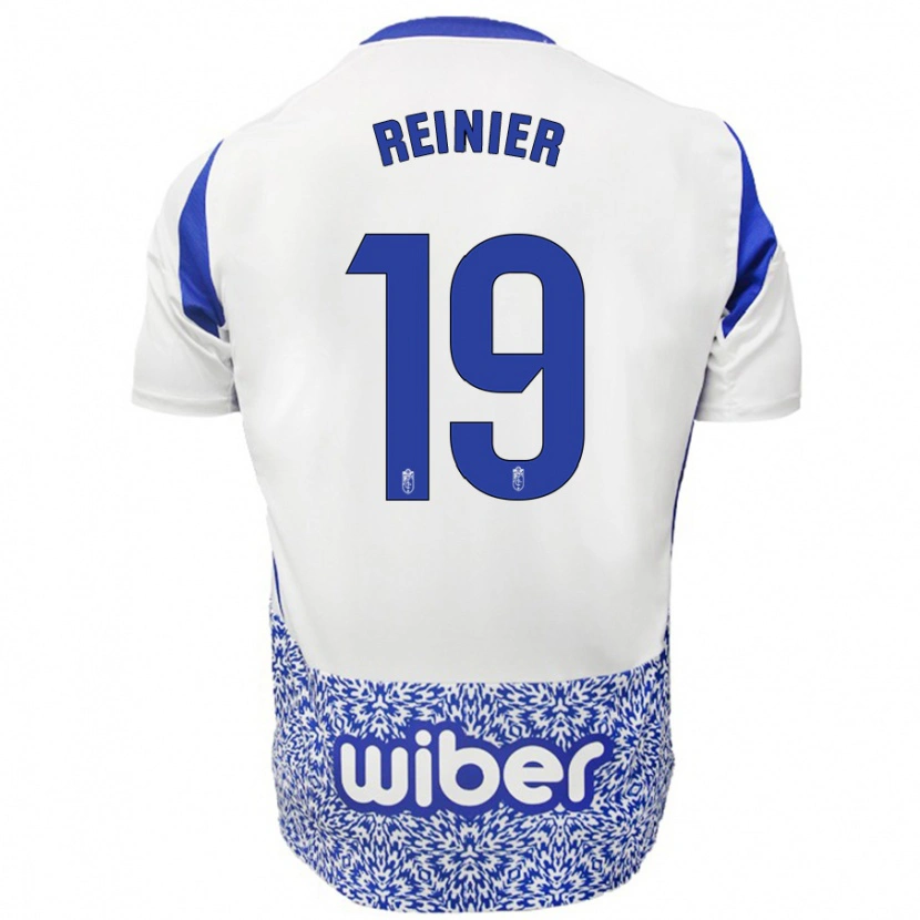 Danxen Kinderen Reinier #19 Wit Blauw Uitshirt Uittenue 2024/25 T-Shirt