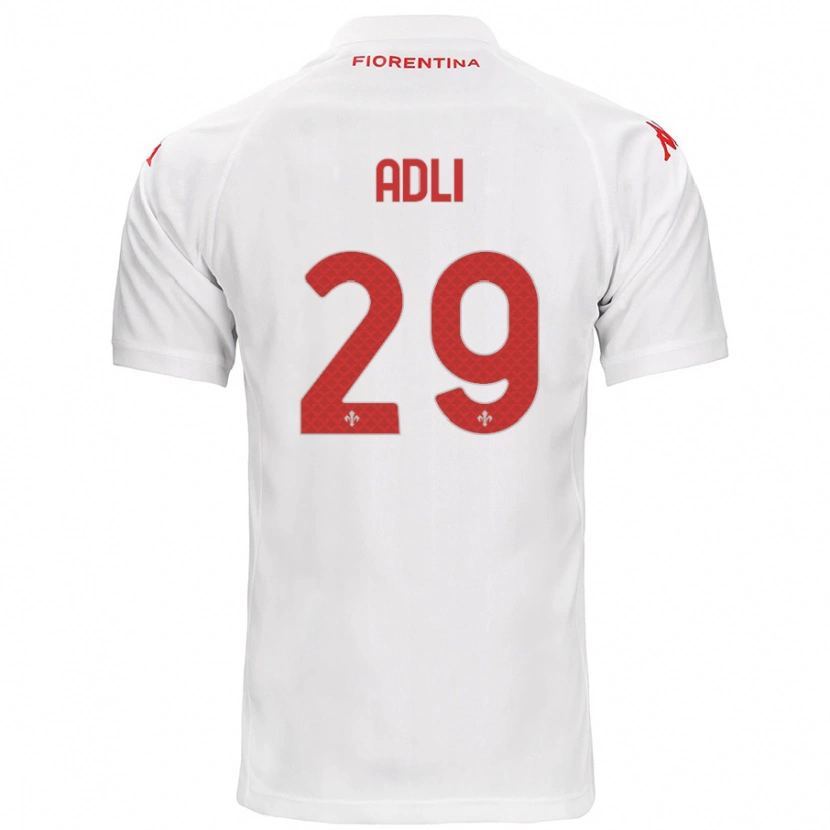 Danxen Kinderen Yacine Adli #29 Wit Uitshirt Uittenue 2024/25 T-Shirt