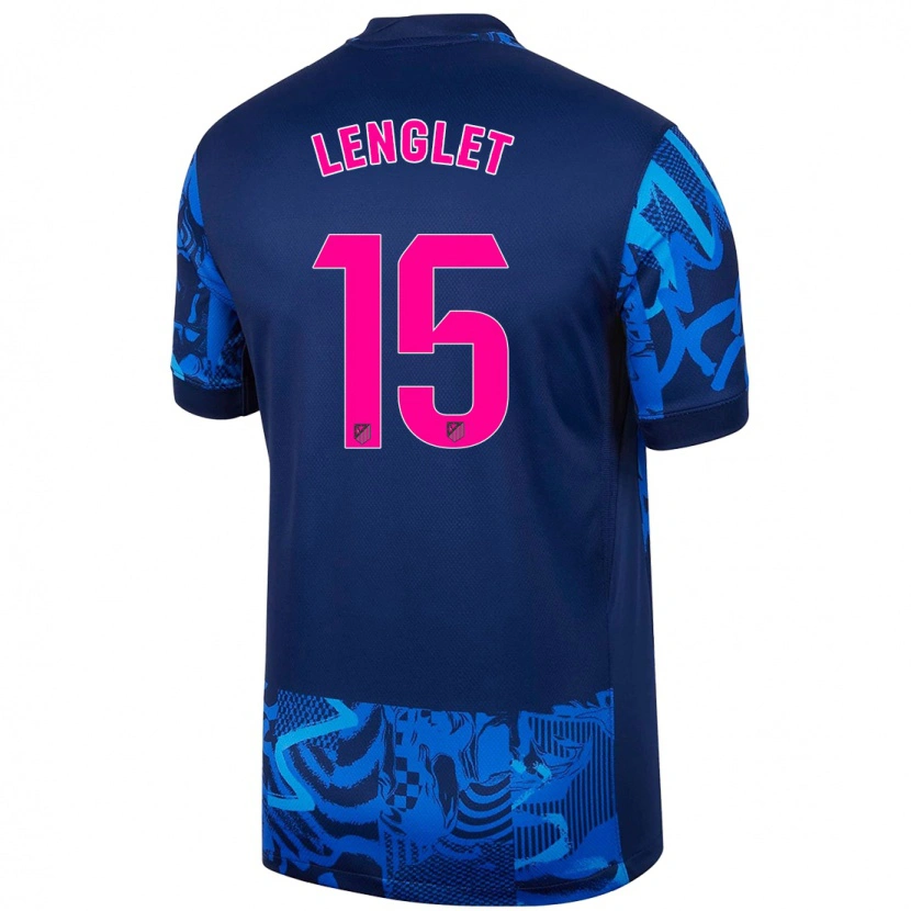 Danxen Kinderen Clément Lenglet #15 Koningsblauw Thuisshirt Derde Tenue 2024/25 T-Shirt