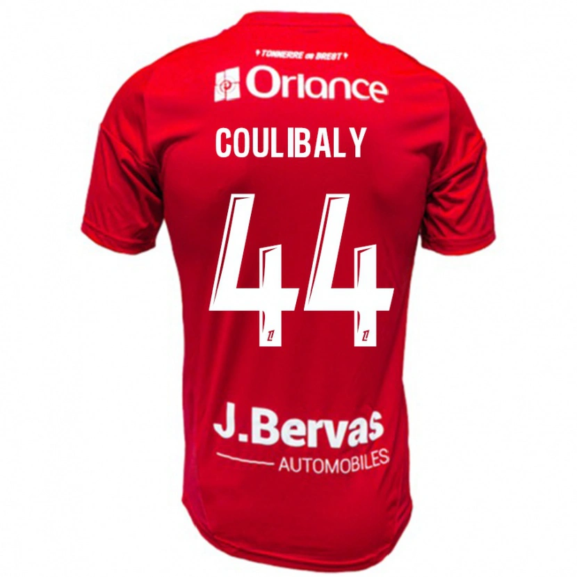 Danxen Kinderen Soumaïla Coulibaly #44 Rood Wit Thuisshirt Thuistenue 2024/25 T-Shirt