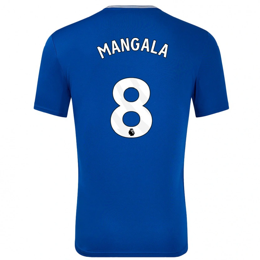 Danxen Kinderen Orel Mangala #8 Blauw Met Thuisshirt Thuistenue 2024/25 T-Shirt