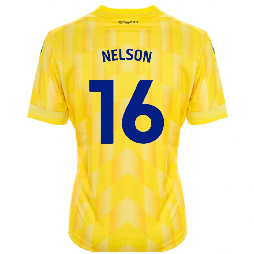 Danxen Kinderen Ben Nelson #16 Geel Thuisshirt Thuistenue 2024/25 T-Shirt