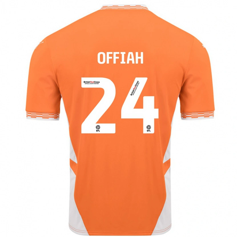 Danxen Kinderen Odel Offiah #24 Oranje Wit Thuisshirt Thuistenue 2024/25 T-Shirt