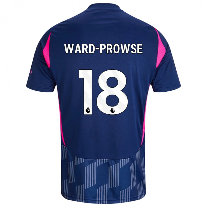 Danxen Kinderen James Ward-Prowse #18 Koningsblauw Roze Uitshirt Uittenue 2024/25 T-Shirt