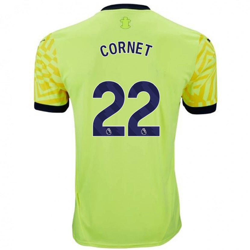 Danxen Kinderen Maxwel Cornet #22 Geel Uitshirt Uittenue 2024/25 T-Shirt