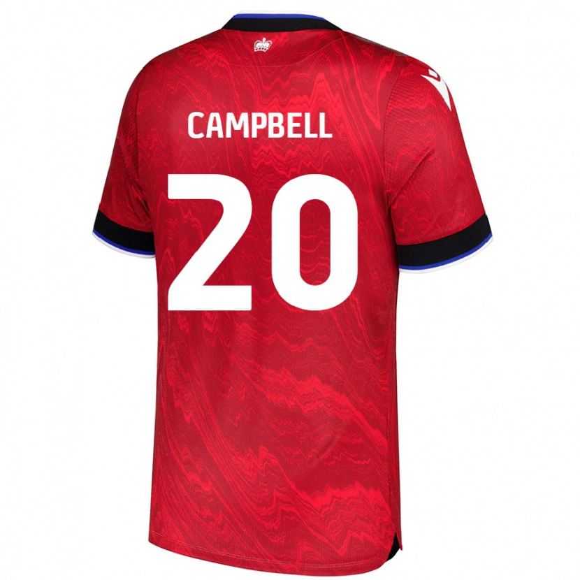 Danxen Kinderen Chem Campbell #20 Rood Zwart Uitshirt Uittenue 2024/25 T-Shirt