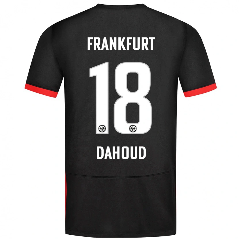 Danxen Kinderen Mahmoud Dahoud #18 Zwart Uitshirt Uittenue 2024/25 T-Shirt