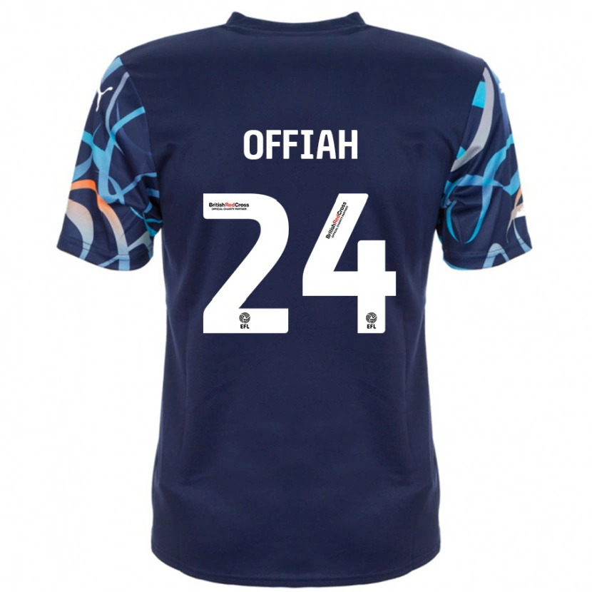 Danxen Kinderen Odel Offiah #24 Marineblauw Uitshirt Uittenue 2024/25 T-Shirt