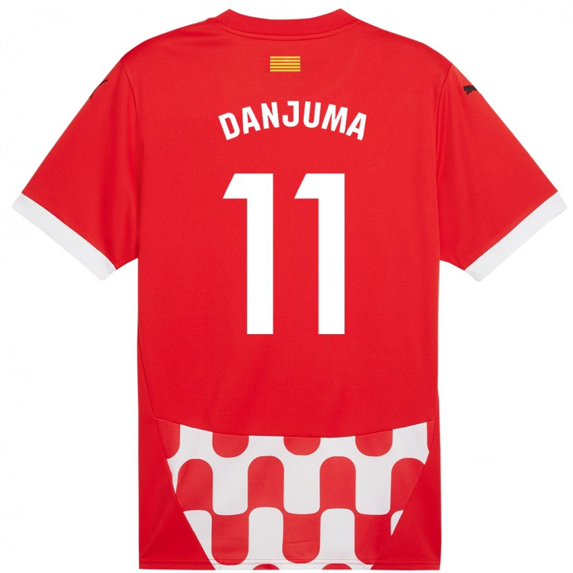 Danxen Kinderen Arnaut Danjuma #11 Rood Wit Thuisshirt Thuistenue 2024/25 T-Shirt