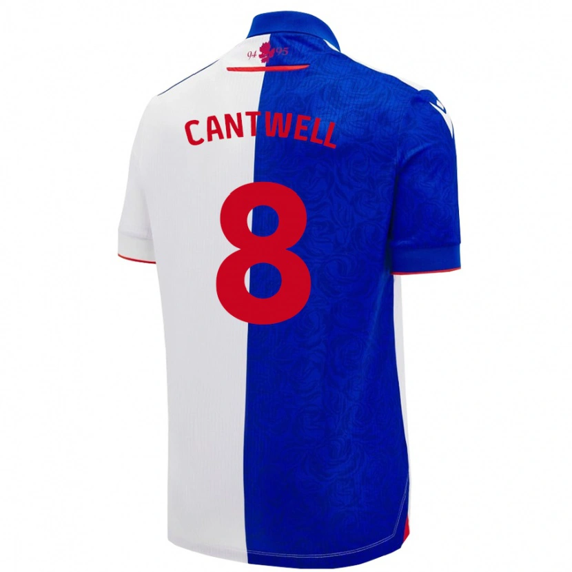 Danxen Kinderen Todd Cantwell #8 Hemelsblauw Wit Thuisshirt Thuistenue 2024/25 T-Shirt