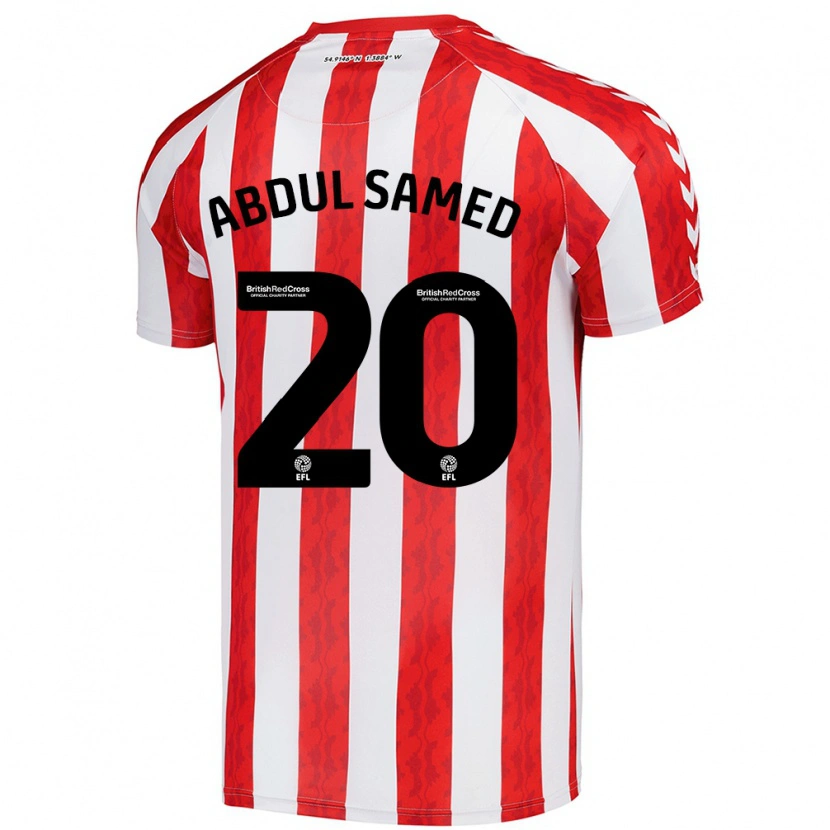 Danxen Kinderen Salis Abdul Samed #20 Rood Wit Thuisshirt Thuistenue 2024/25 T-Shirt