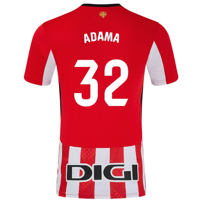 Danxen Kinderen Adama Boiro #32 Rood Wit Thuisshirt Thuistenue 2024/25 T-Shirt