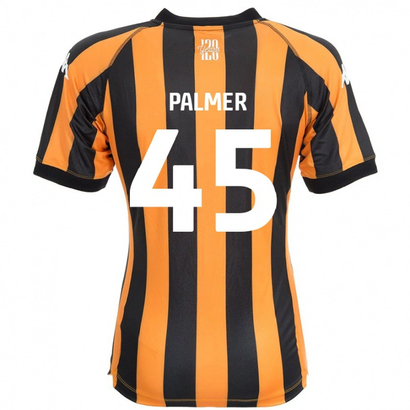 Danxen Kinderen Kasey Palmer #45 Zwart Amber Thuisshirt Thuistenue 2024/25 T-Shirt