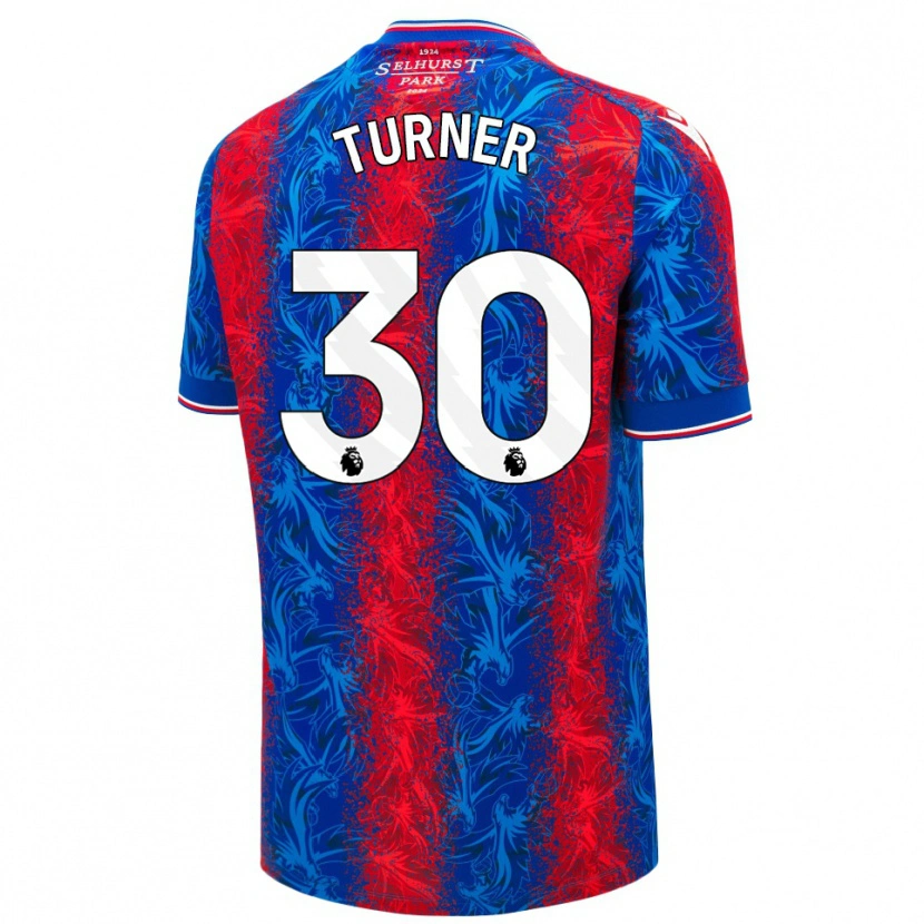 Danxen Kinderen Matt Turner #30 Rood Blauwe Strepen Thuisshirt Thuistenue 2024/25 T-Shirt