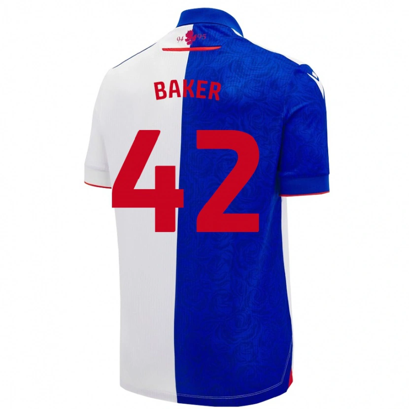 Danxen Kinderen Lewis Baker #42 Hemelsblauw Wit Thuisshirt Thuistenue 2024/25 T-Shirt