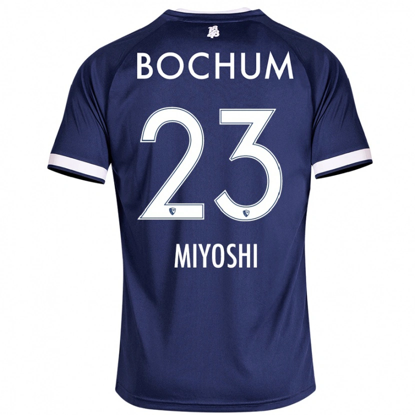 Danxen Kinderen Koji Miyoshi #23 Donkerblauw Thuisshirt Thuistenue 2024/25 T-Shirt