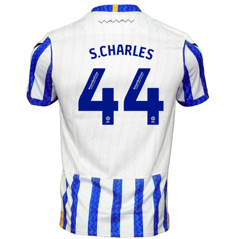 Danxen Kinderen Shea Charles #44 Blauw Wit Thuisshirt Thuistenue 2024/25 T-Shirt