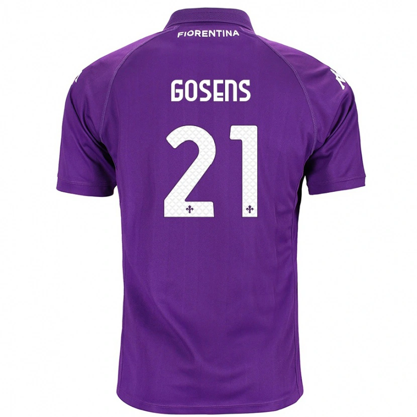 Danxen Kinderen Robin Gosens #21 Paars Thuisshirt Thuistenue 2024/25 T-Shirt