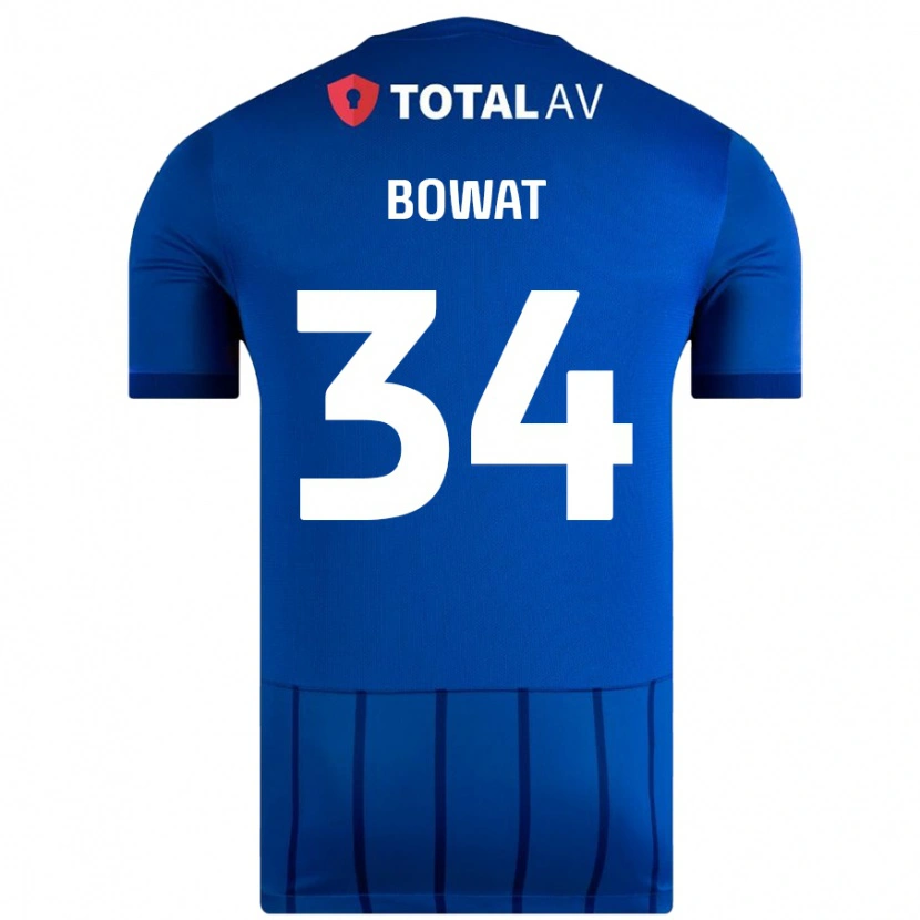 Danxen Kinderen Ibane Bowat #34 Blauw Thuisshirt Thuistenue 2024/25 T-Shirt