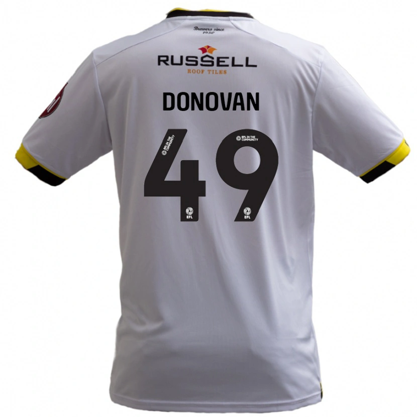 Danxen Kinderen Romelle Donovan #49 Wit Uitshirt Uittenue 2024/25 T-Shirt