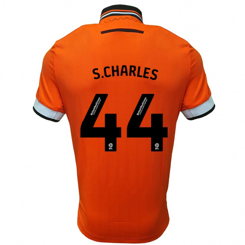 Danxen Kinderen Shea Charles #44 Oranje Wit Uitshirt Uittenue 2024/25 T-Shirt