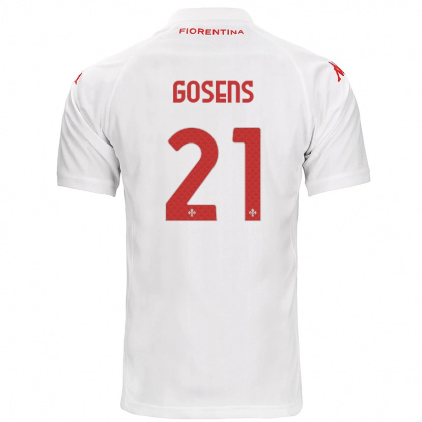 Danxen Kinderen Robin Gosens #21 Wit Uitshirt Uittenue 2024/25 T-Shirt