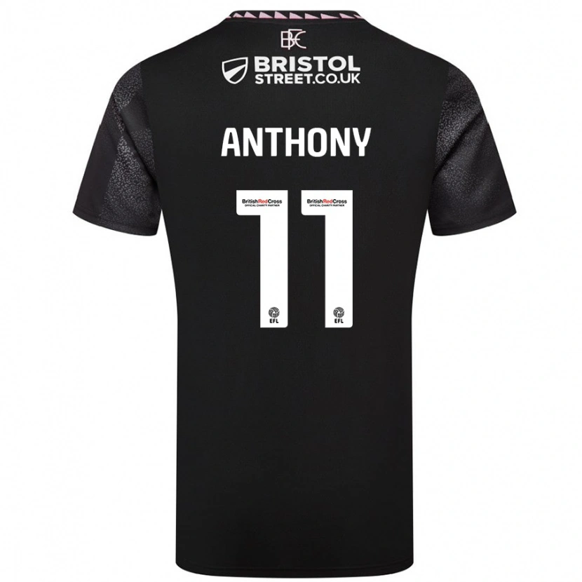 Danxen Kinderen Jaidon Anthony #11 Zwart Uitshirt Uittenue 2024/25 T-Shirt