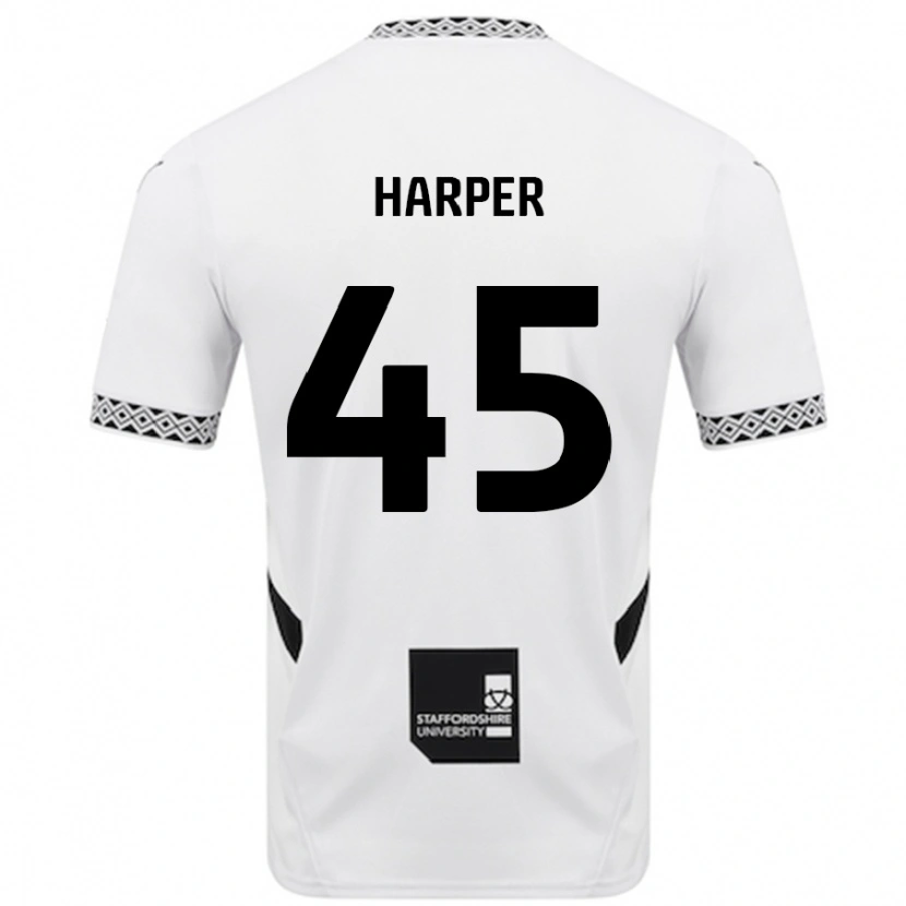 Danxen Kinderen Rekeem Harper #45 Wit Thuisshirt Thuistenue 2024/25 T-Shirt