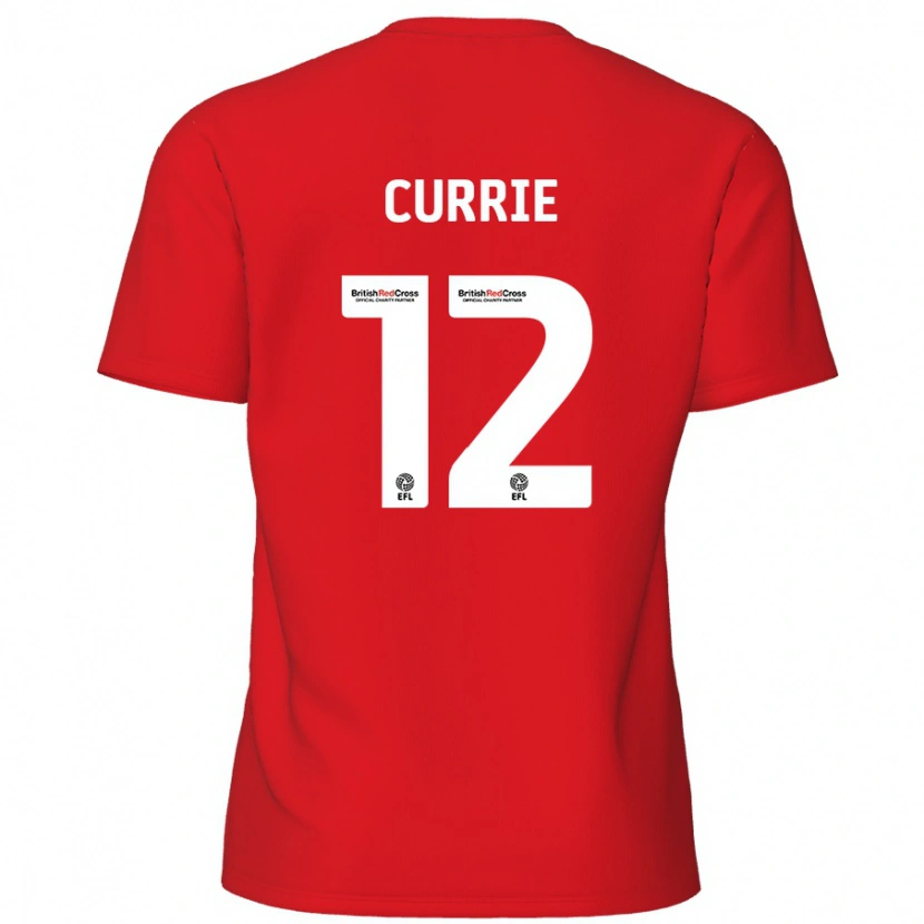 Danxen Kinderen Jack Currie #12 Rood Thuisshirt Thuistenue 2024/25 T-Shirt