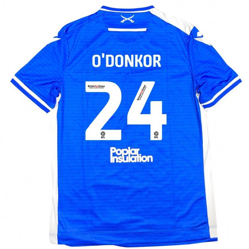 Danxen Kinderen Gatlin O'donkor #24 Blauw Wit Thuisshirt Thuistenue 2024/25 T-Shirt