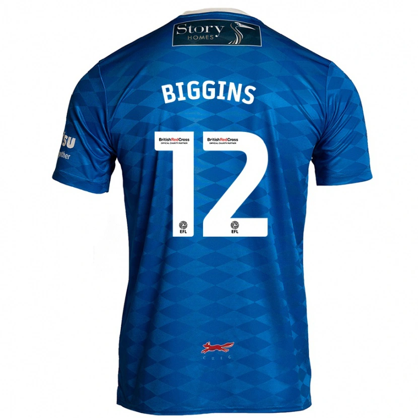 Danxen Kinderen Harrison Biggins #12 Blauw Thuisshirt Thuistenue 2024/25 T-Shirt