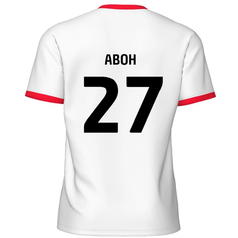 Danxen Kinderen Ken Aboh #27 Wit Rood Thuisshirt Thuistenue 2024/25 T-Shirt