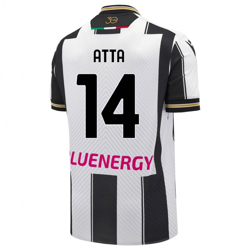 Danxen Kinderen Arthur Atta #14 Wit Zwart Thuisshirt Thuistenue 2024/25 T-Shirt