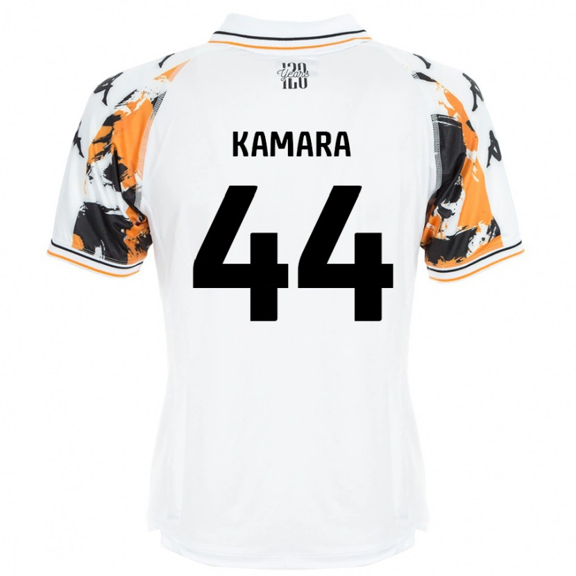 Danxen Kinderen Abu Kamara #44 Wit Uitshirt Uittenue 2024/25 T-Shirt