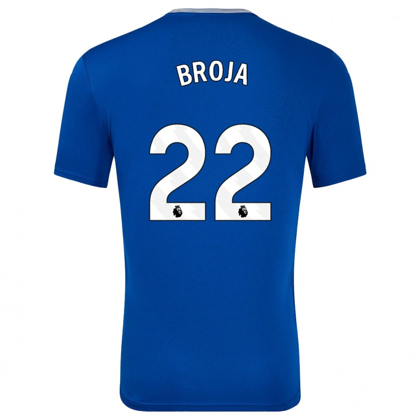 Danxen Heren Armando Broja #22 Blauw Met Thuisshirt Thuistenue 2024/25 T-Shirt