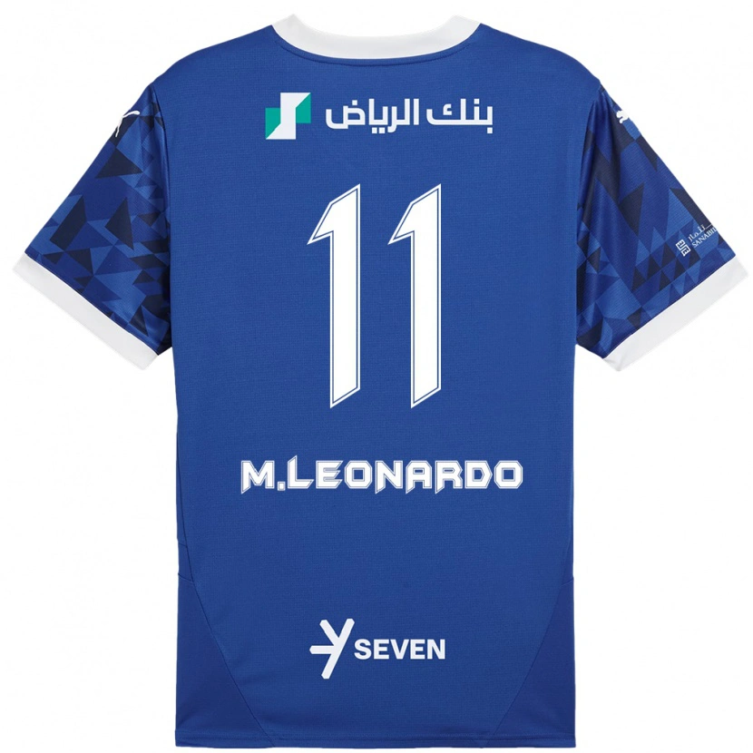 Danxen Heren Marcos Leonardo #11 Donkerblauw Wit Thuisshirt Thuistenue 2024/25 T-Shirt