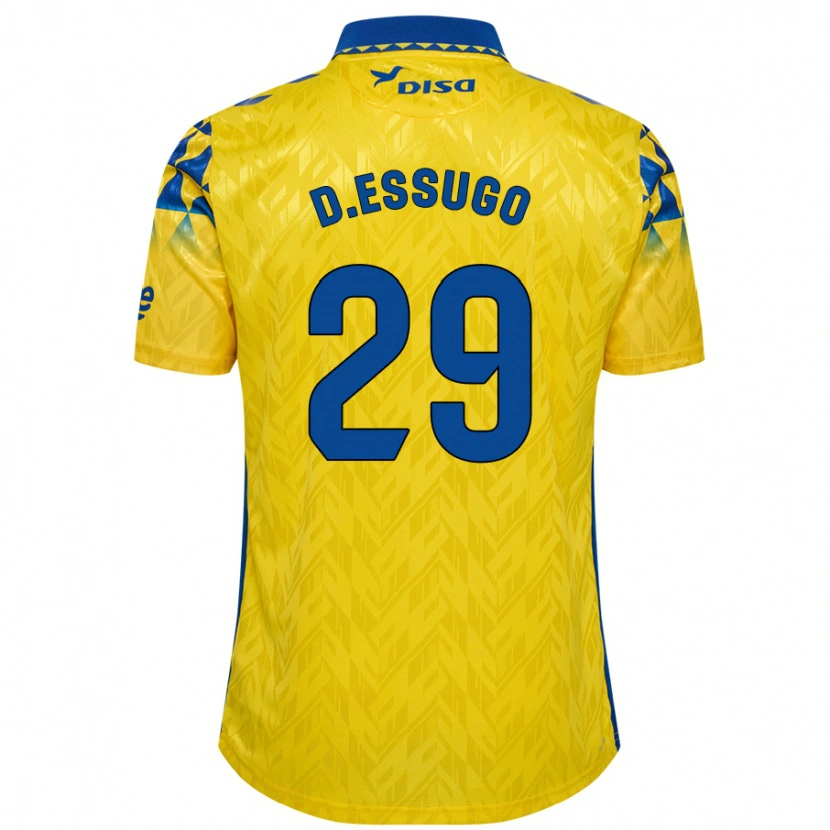 Danxen Heren Dário Essugo #29 Geel Blauw Thuisshirt Thuistenue 2024/25 T-Shirt