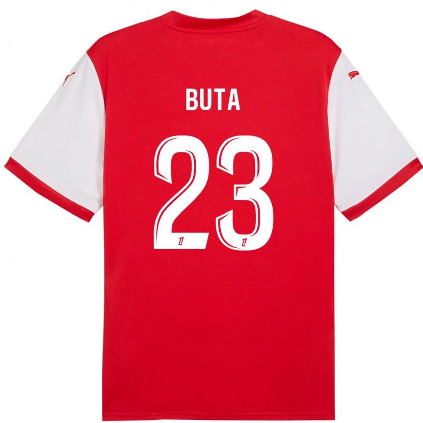 Danxen Heren Aurélio Buta #23 Rood Wit Thuisshirt Thuistenue 2024/25 T-Shirt