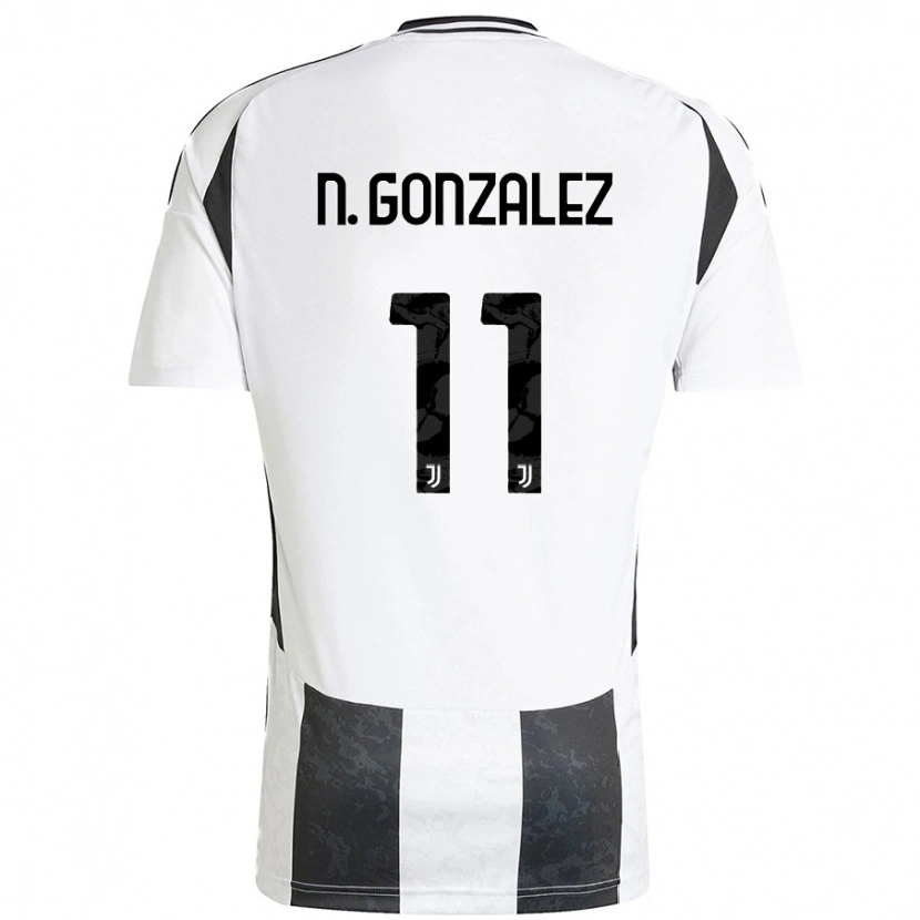 Danxen Heren Nico González #11 Wit Zwart Thuisshirt Thuistenue 2024/25 T-Shirt