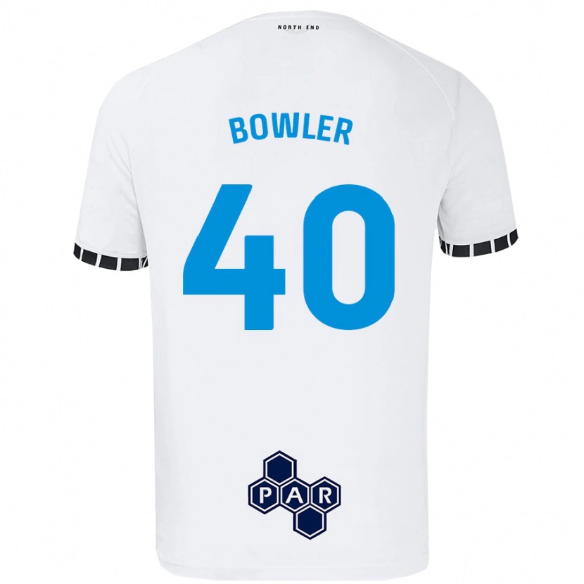 Danxen Heren Josh Bowler #40 Wit Thuisshirt Thuistenue 2024/25 T-Shirt