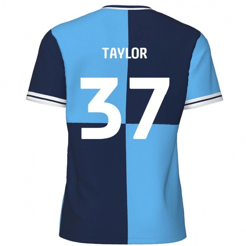 Danxen Heren Caleb Taylor #37 Hemelsblauw Donkerblauw Thuisshirt Thuistenue 2024/25 T-Shirt