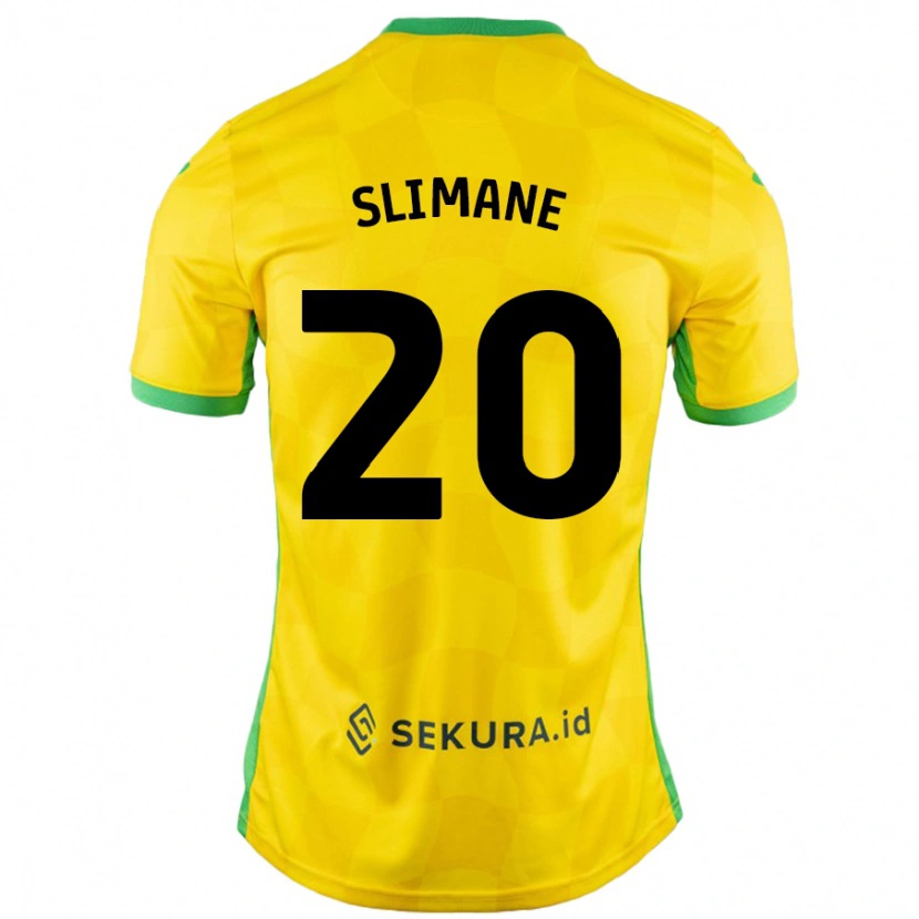 Danxen Heren Anis Slimane #20 Geel Groen Thuisshirt Thuistenue 2024/25 T-Shirt