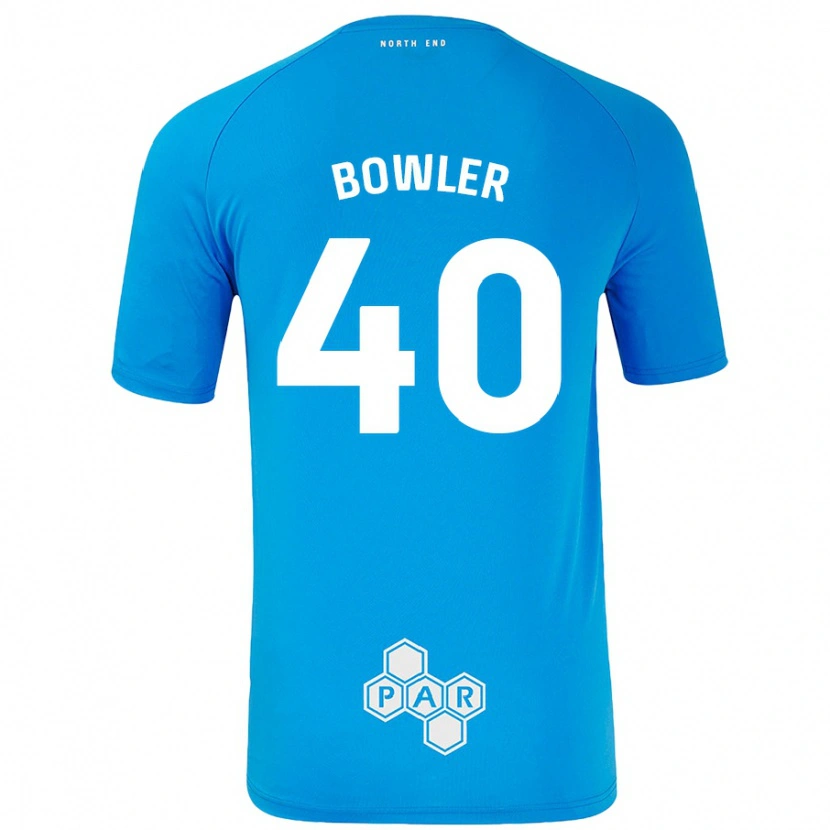 Danxen Heren Josh Bowler #40 Hemelsblauw Uitshirt Uittenue 2024/25 T-Shirt