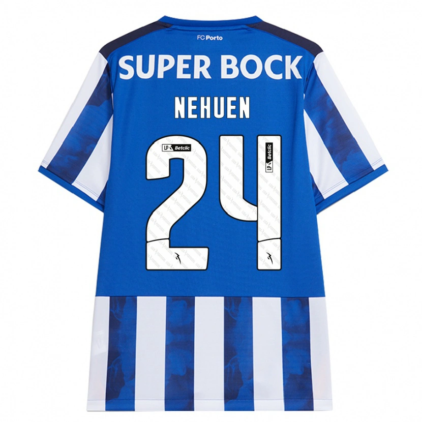 Danxen Heren Nehuén Pérez #24 Blauw Wit Thuisshirt Thuistenue 2024/25 T-Shirt